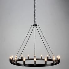 Camino 18 Light Iron Chandelier
